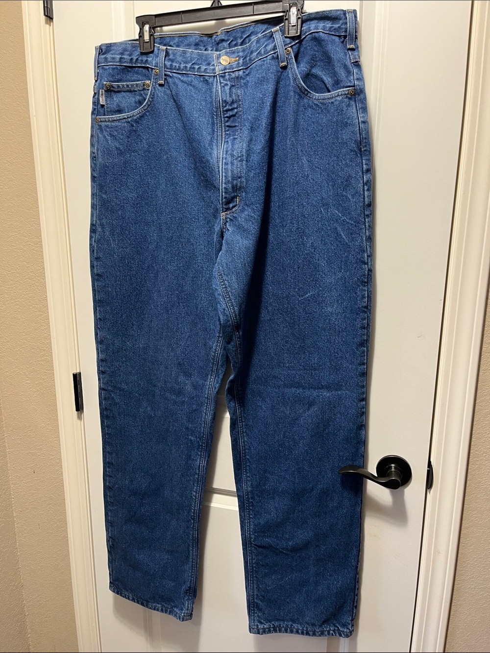 Carhartt Men's Dark Blue Relaxed Fit Jeans 0317